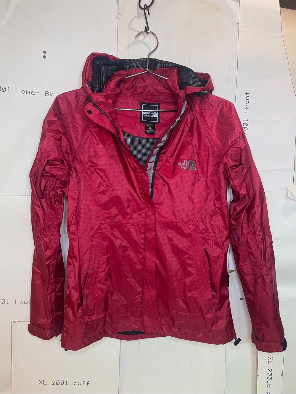 The North Face Women's Crimson Red Packable Hooded Shell